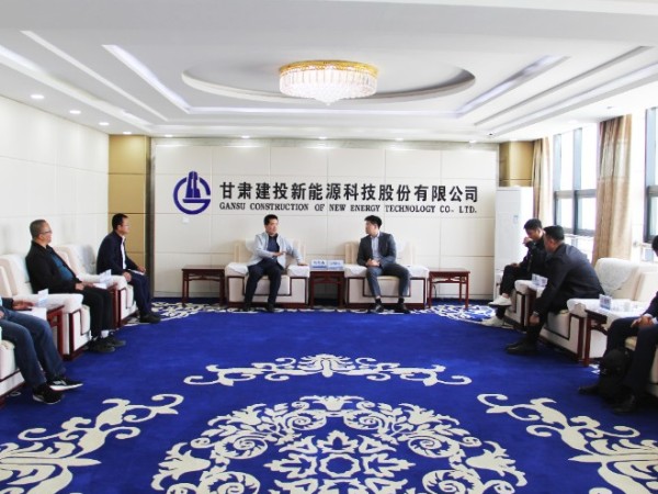 大連融科儲(chǔ)能技術(shù)發(fā)展有限公司、 山西雙凱新能源公司領(lǐng)導(dǎo)一行赴 甘肅建投新能源公司進(jìn)行業(yè)務(wù)洽談